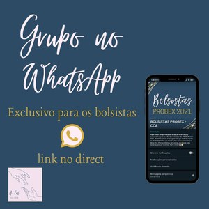 CCA divulga grupo para bolsistas de extensão. Imagem: reprodução do Instagram.