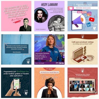 Feed do Instagram do projeto. Imagem: captura de tela.