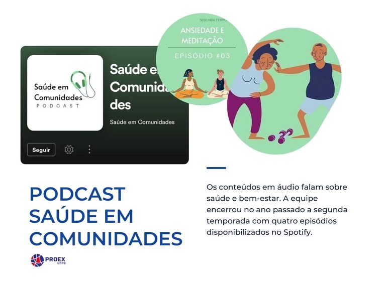 Podcast Saúde em Comunidades. Imagem editada por Grace Vasconcelos (2021).